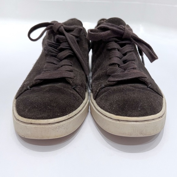 Frye Ivy Low Lace Sneakers Leather Suede Size 8.5 - Picture 4 of 13